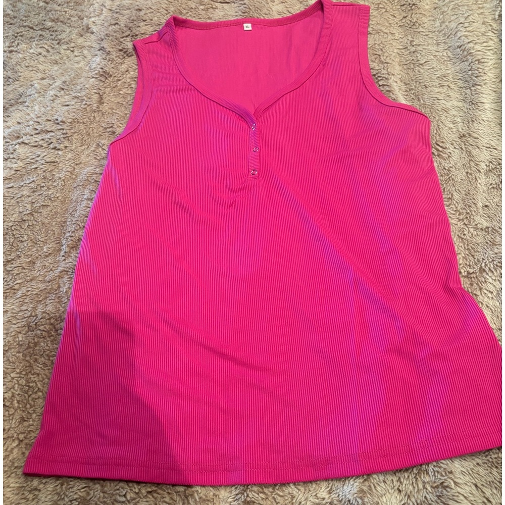 Sleeveless Pink Top
